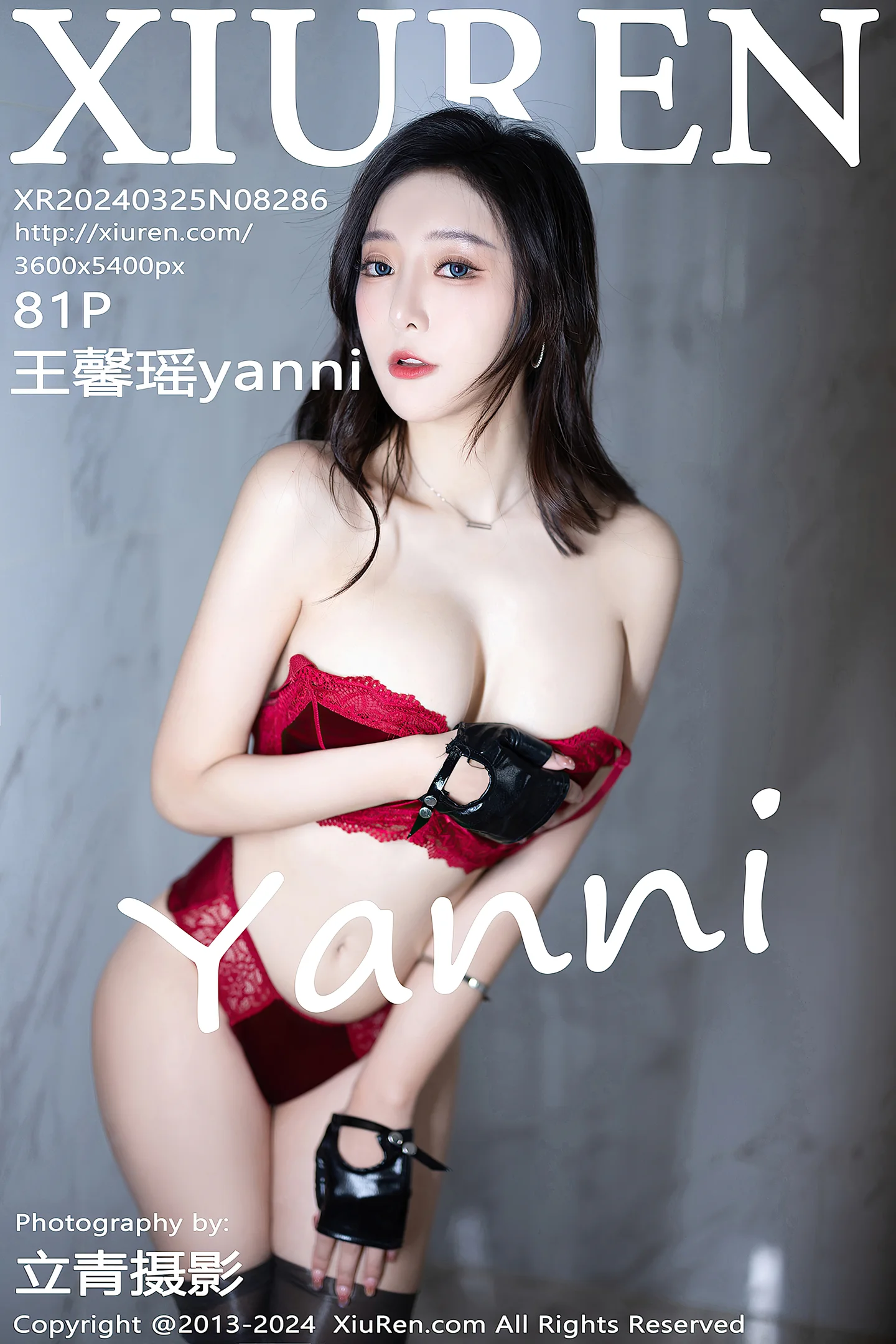 [XiuRen秀人网]No.8286_女神王馨瑶yanni性感黑色警官制服露红色蕾丝内衣完美诱惑写真81P-秀人网 - XiuRen.Space